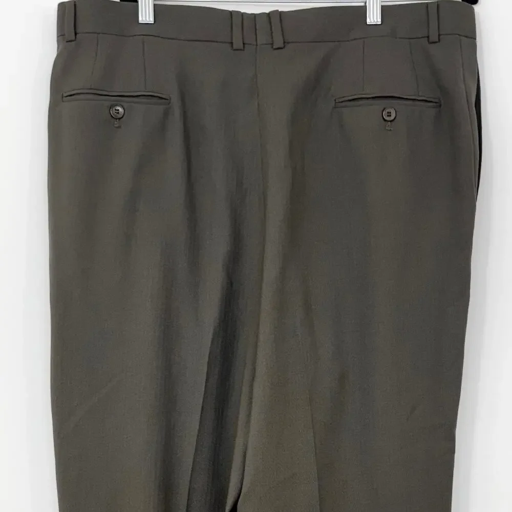 Calvin Klein Wool 3-Button Suit Jacket and Pants 48L Gray NWT $1,250
